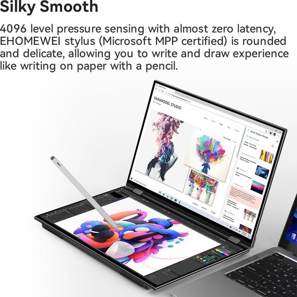 Monitores Duales 16" EHOMEWEI X2 Pro 2.5K Táctil