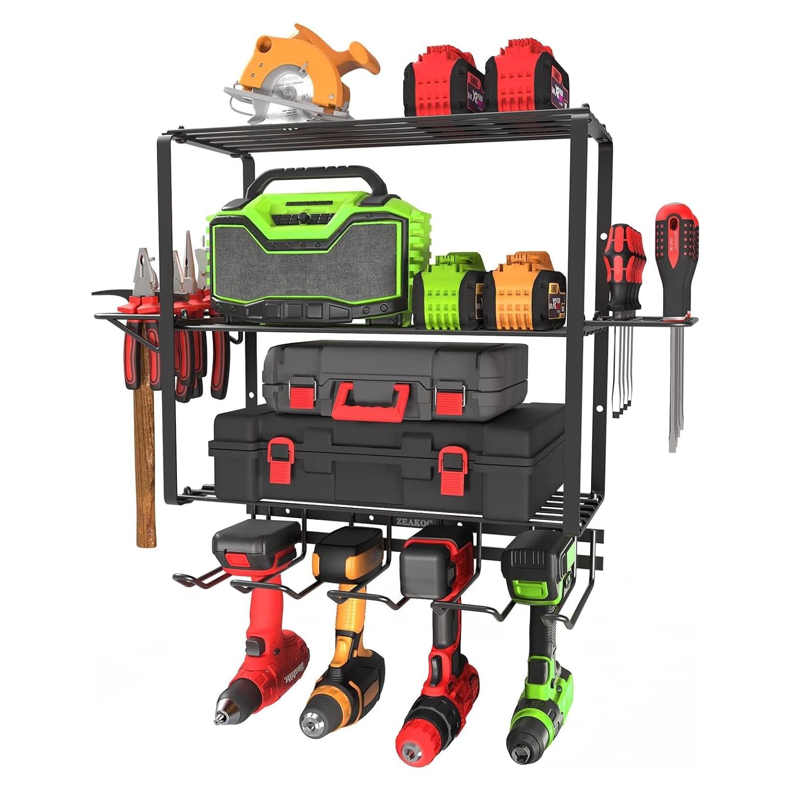 Organizador de Herramientas Eléctricas ZEAKOC 4 Capas Montaje Pared