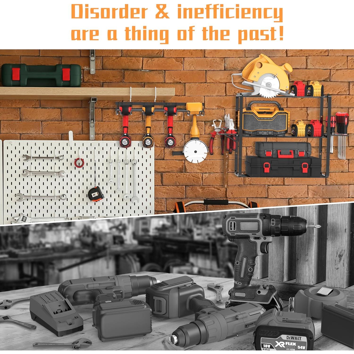 Organizador de Herramientas Eléctricas ZEAKOC 4 Capas Montaje Pared