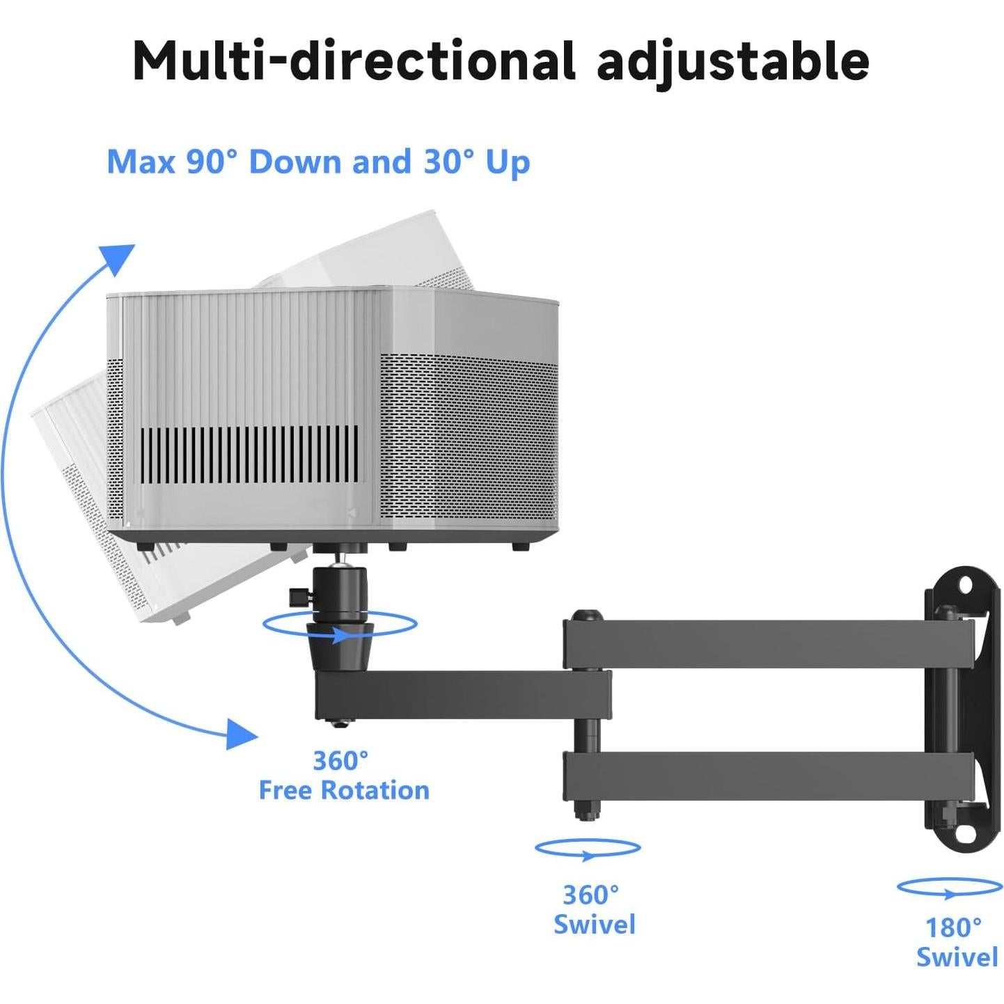 Soporte Universal Plegable para Proyector Suptek MA1330YT - Ajustable, 3 kg