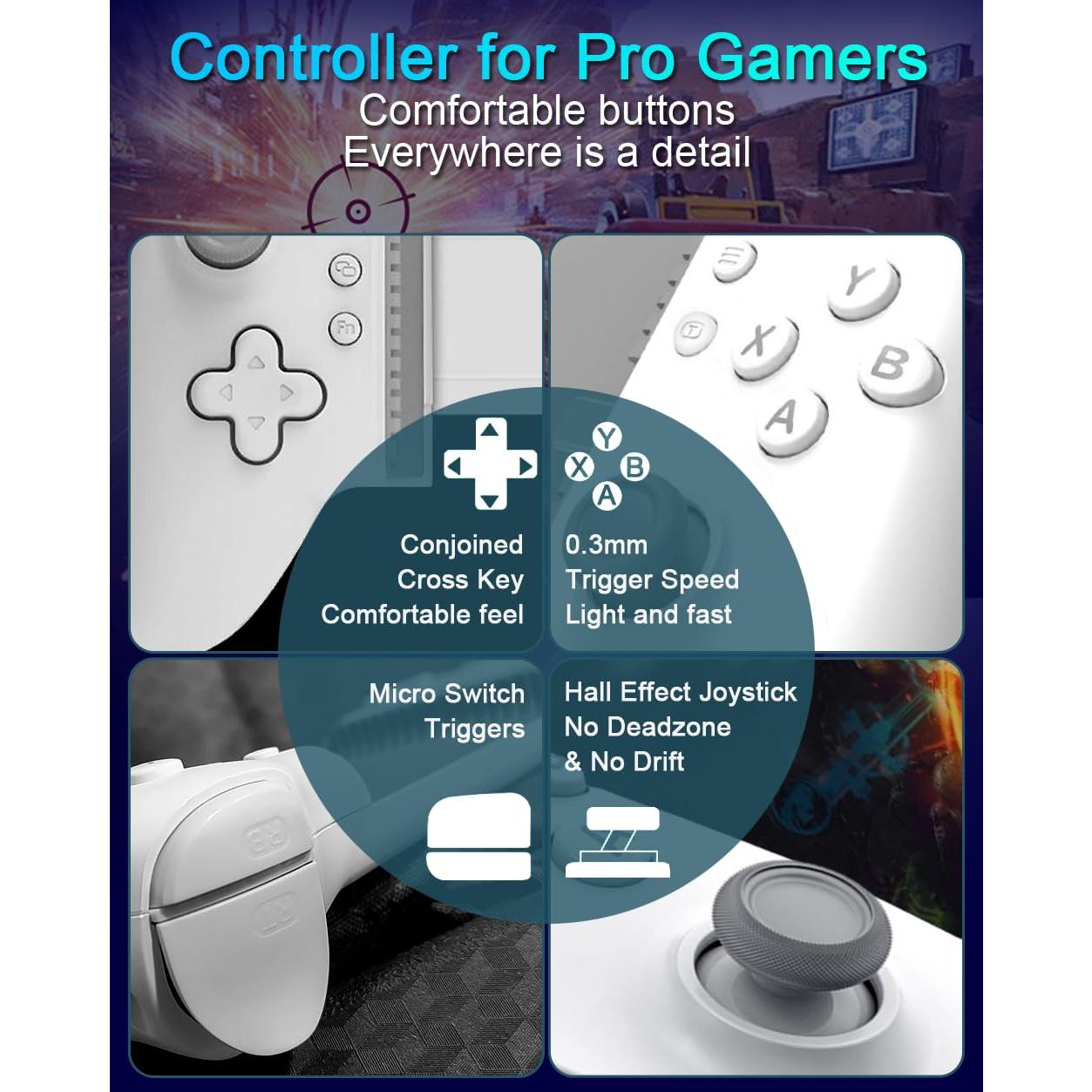 Controlador de Juegos ATUTEN para iPhone 15/16 y Android USB-C