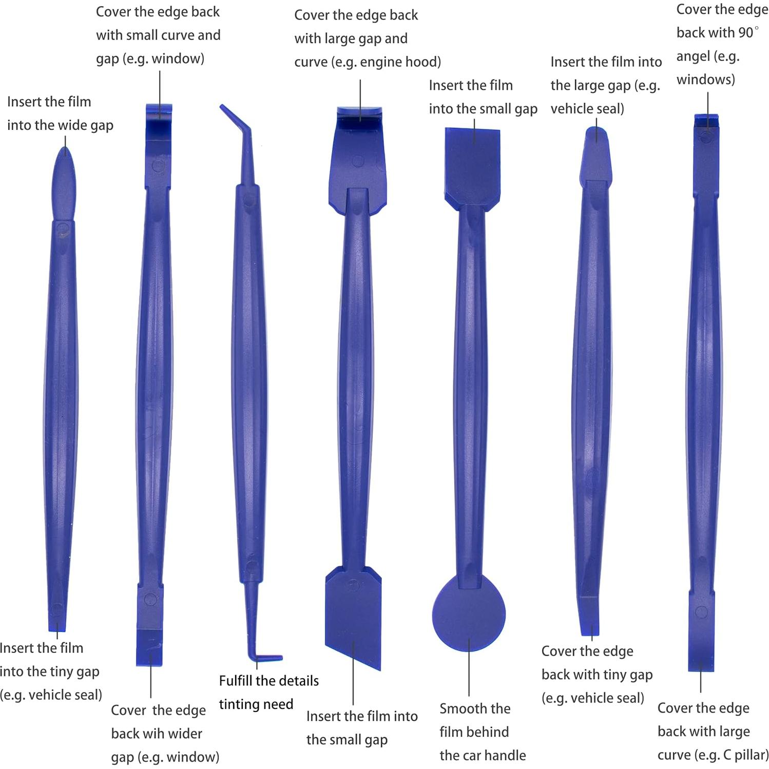 Kit de Herramientas Spanno para Envoltura de Vinilo 7PCS
