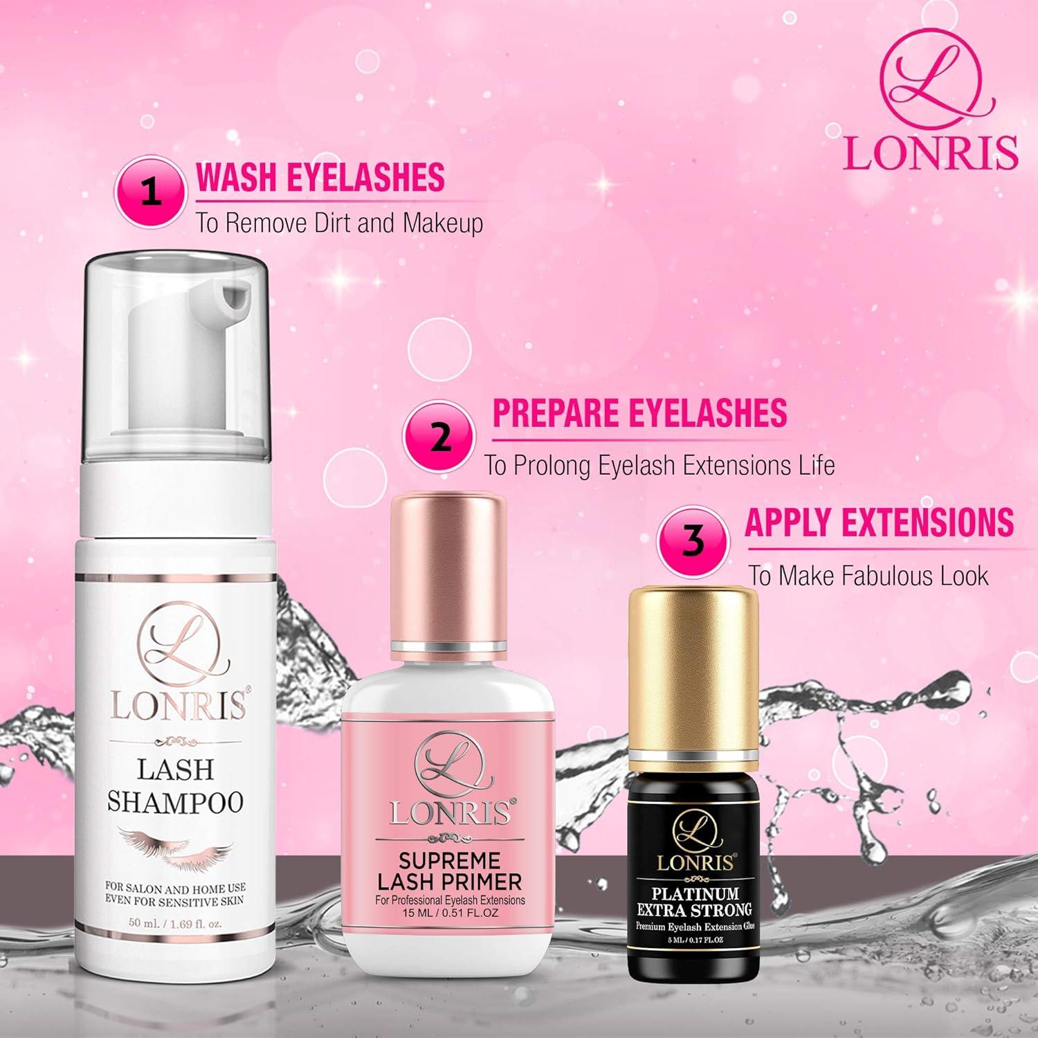 Pegamento para Extensiones de Pestañas Lonris 5 ML Extra Fuerte