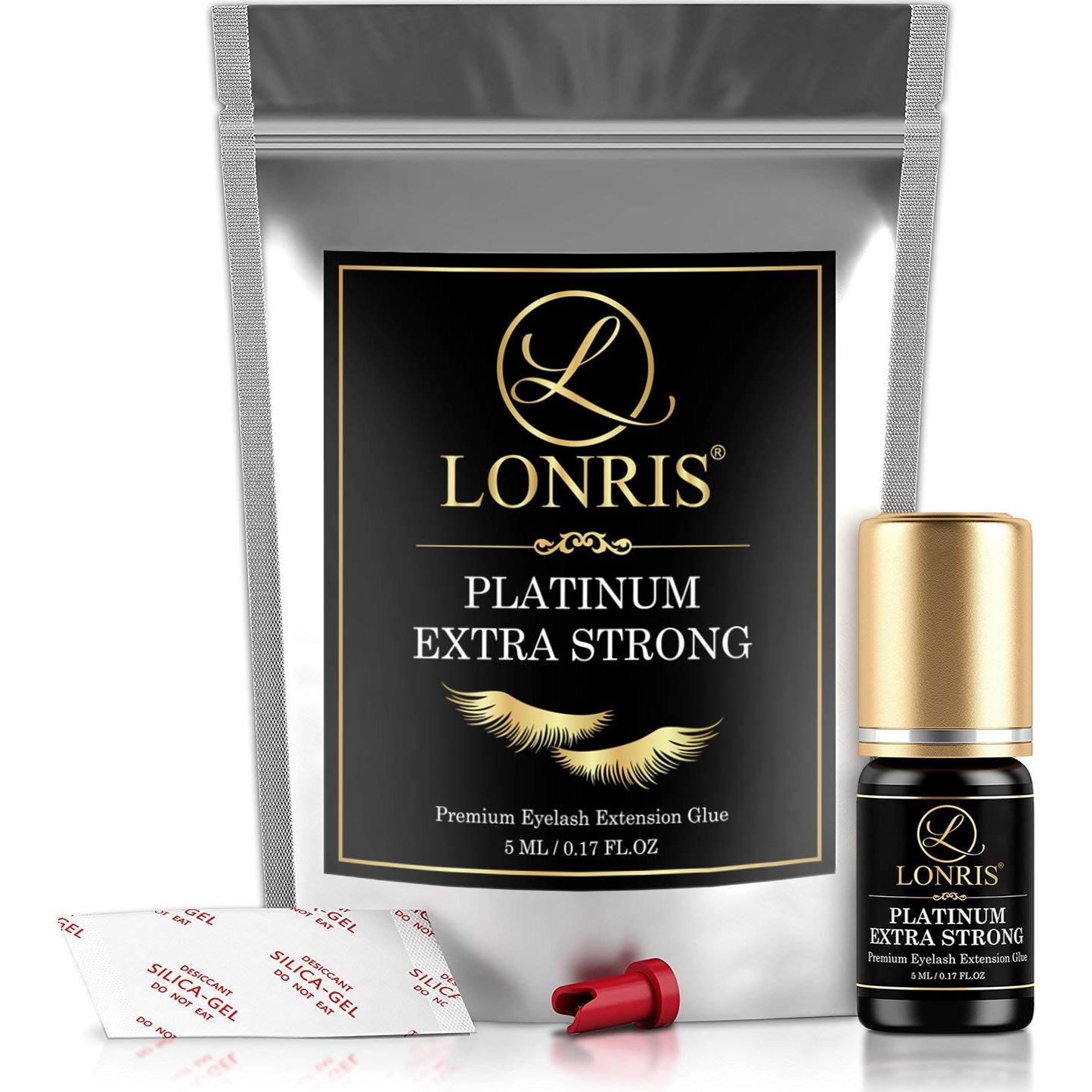 Pegamento para Extensiones de Pestañas Lonris 5 ML Extra Fuerte