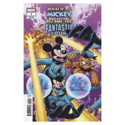 Cómic Marvel Disney Mickey y Amigos como Cuatro Fantásticos