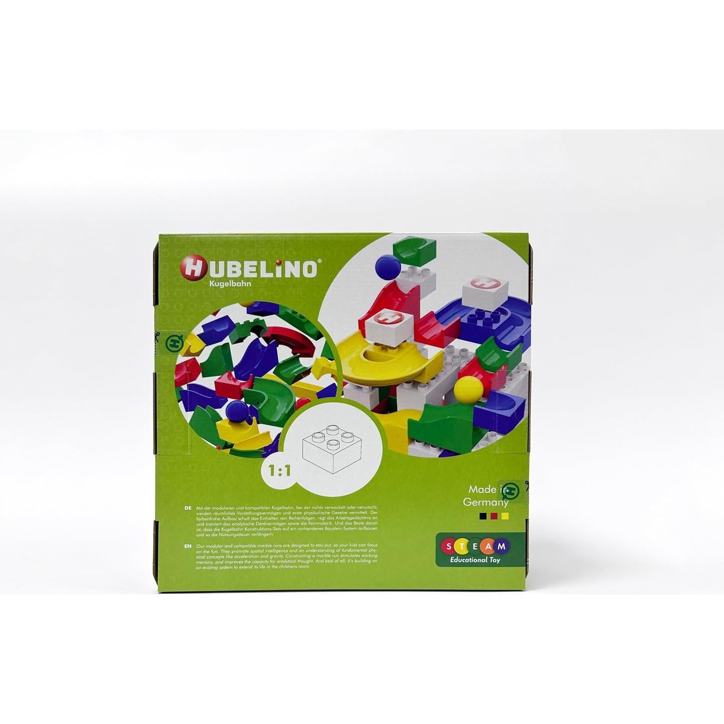 Juego de Carrera de Canicas Hubelino 55 Piezas - Hecho en Alemania