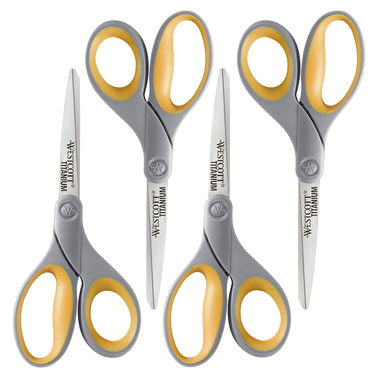 Tijeras de Titanio Bonded Westcott 20 cm, Paquete de 4