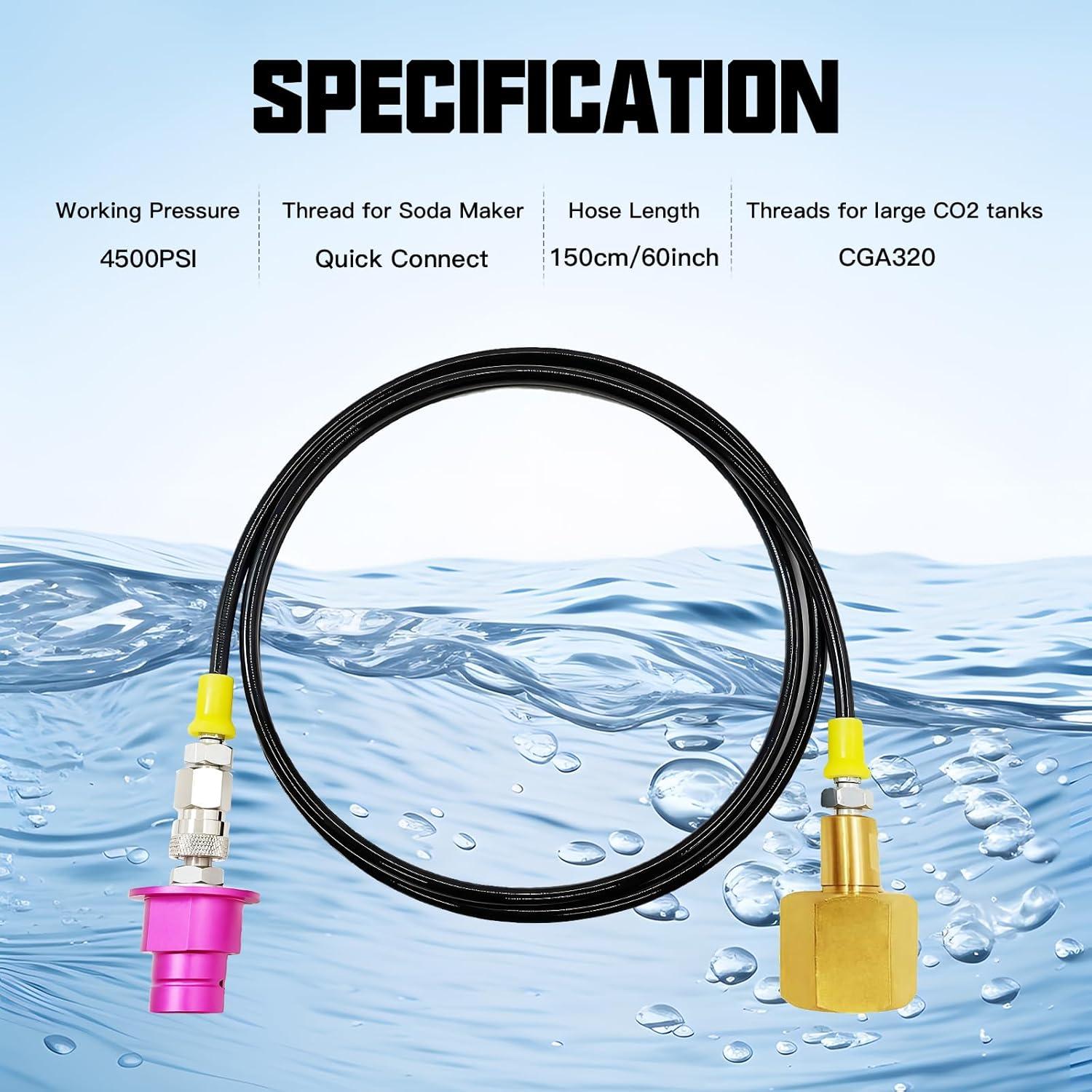 Adaptador CO2 para Máquina de Soda Rovrai 60in Compatible Duo/Terra