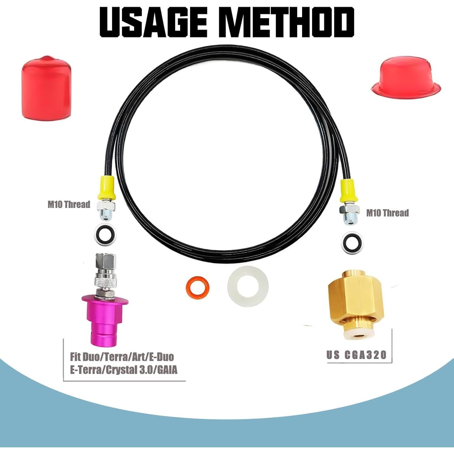 Adaptador CO2 para Máquina de Soda Rovrai 60in Compatible Duo/Terra