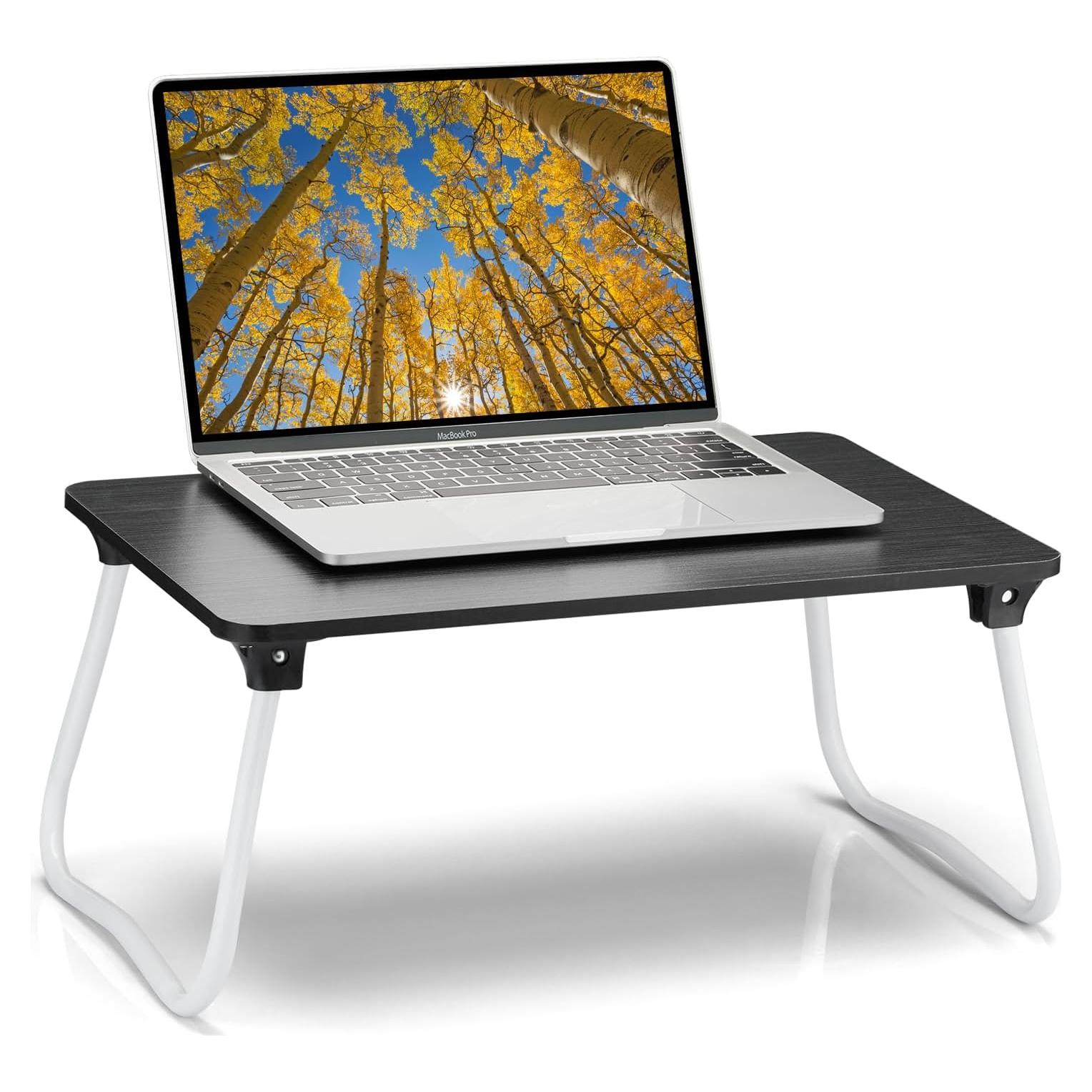 Mesa de Regazo Plegable Ruxury Soporte para Laptop Negro