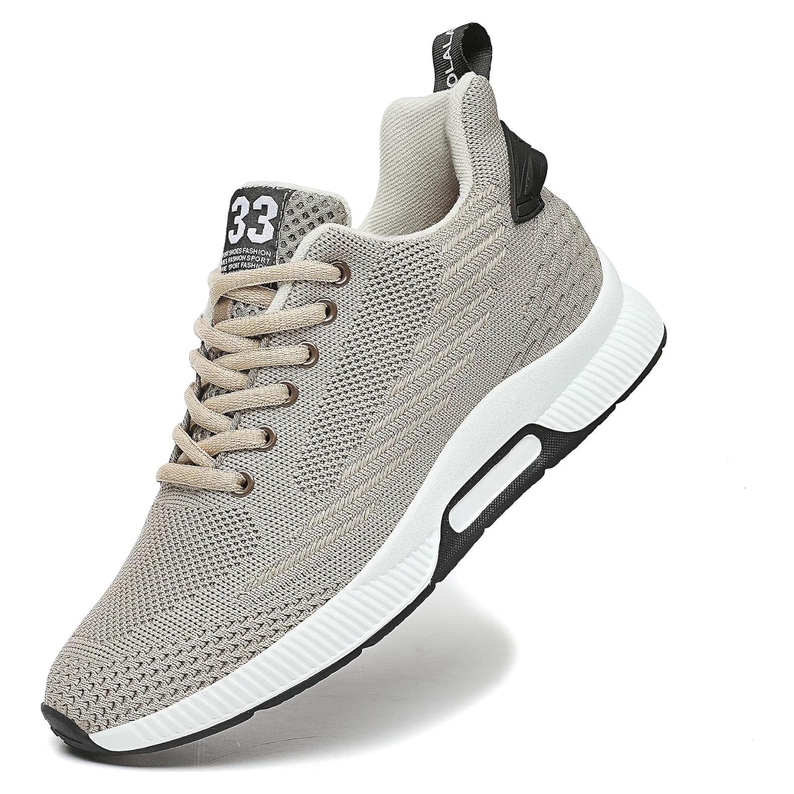 Zapatillas de Deporte Elevadoras CERYTHRINA 6 cm Beige