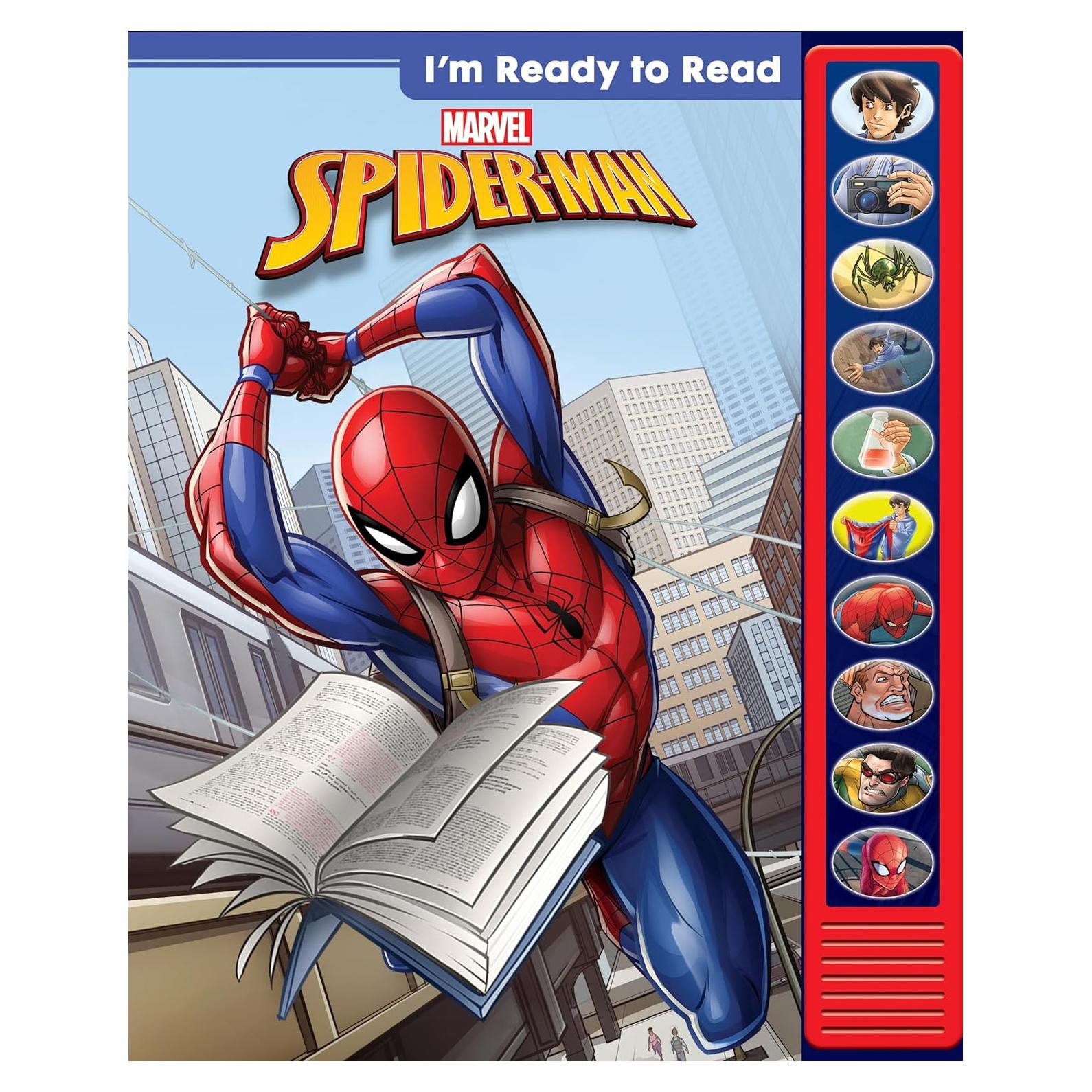 Marvel - I'm Ready to Read with Spider-Man - Interactive Read-Along Sound Book - Great for Early Readers - PI Kids