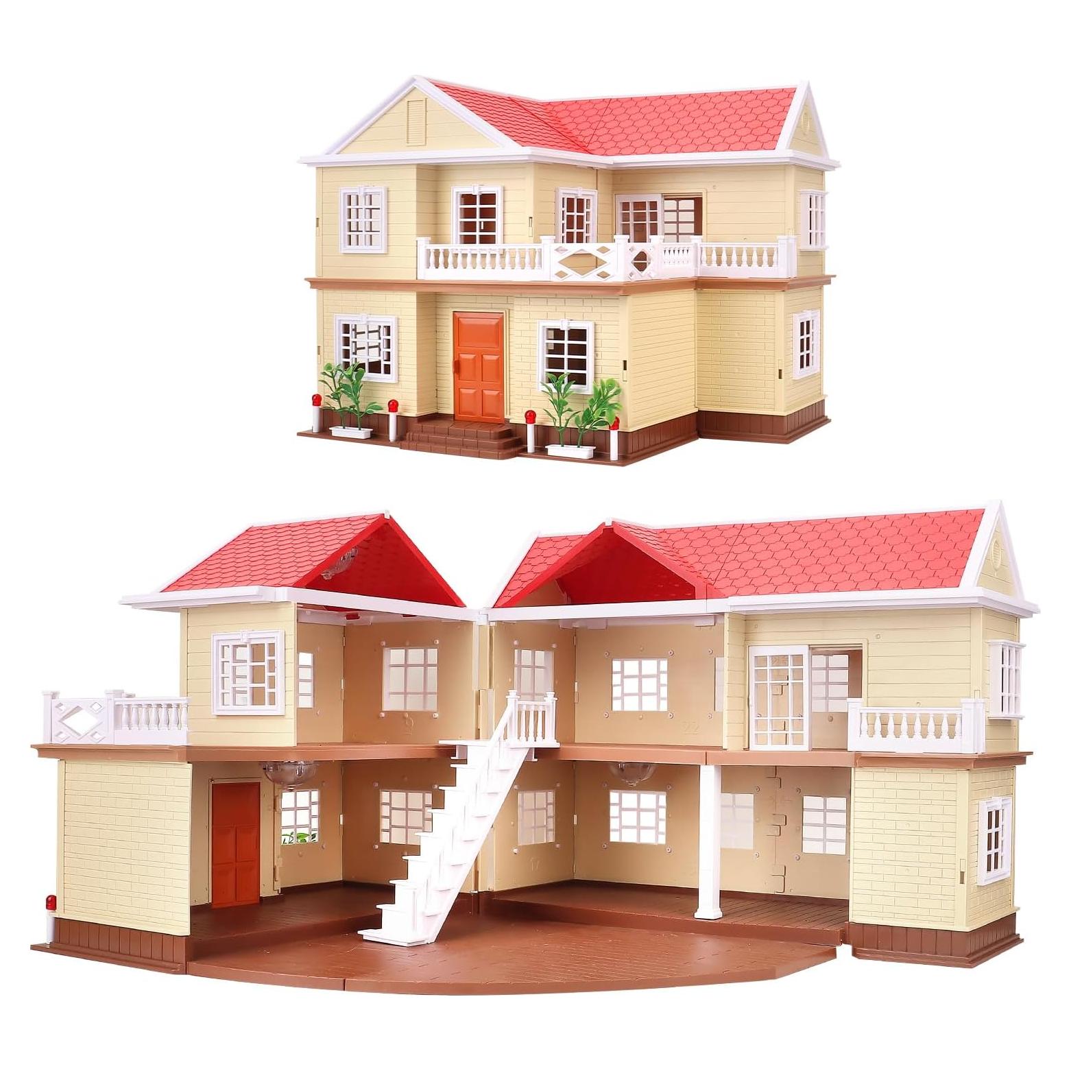 Casa de Muñecas BananMelon BM con Muebles y Luces