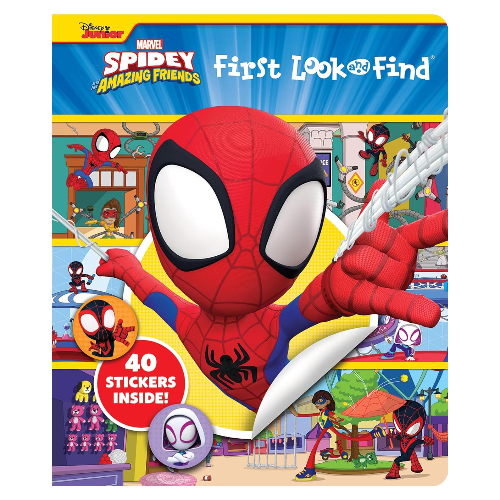 Marvel Spider-man - Spidey and His Amazing Friends - First Look and Find Activity Book with 40 Stickers - PI Kids