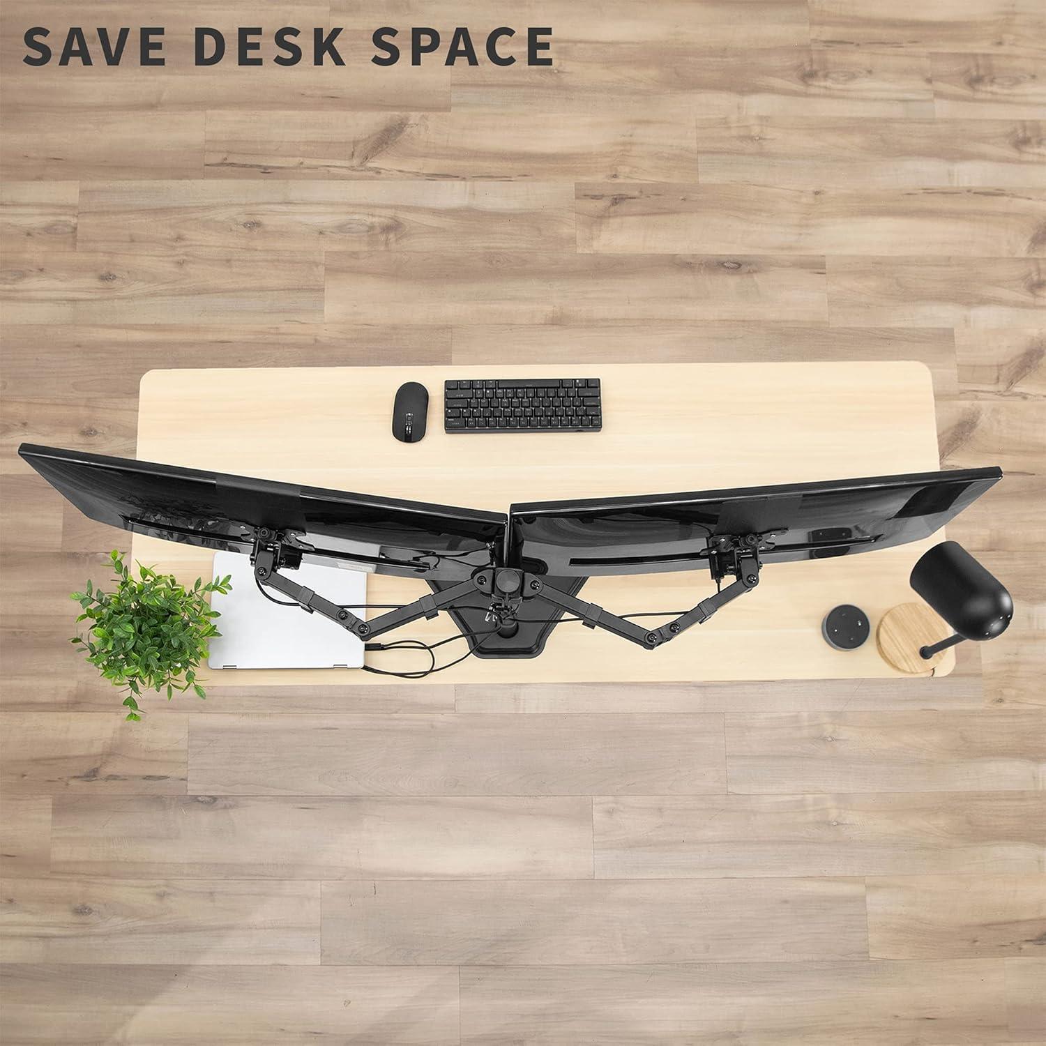 Soporte Doble para Monitor VIVO STAND-V102F 13-30" Ajustable