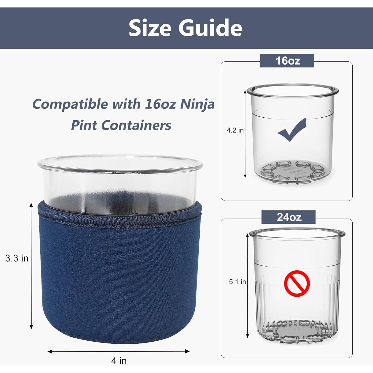 Mangas Aislantes Reutilizables Ninja Creami 16oz - 4 Piezas