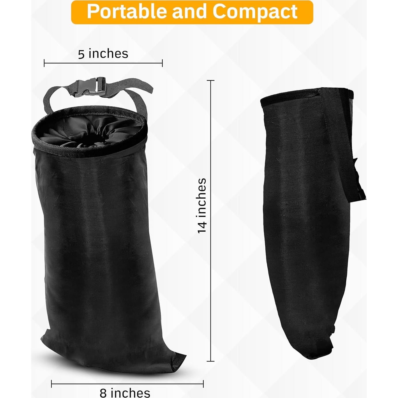 Bolsa de Basura para Auto EcoNour - 2 Paquete, Impermeable