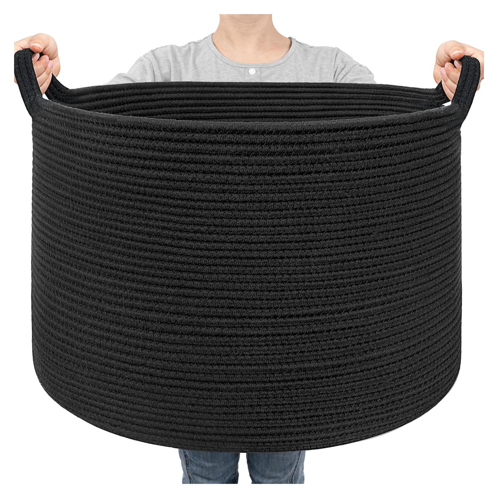 Cesta Grande de Almacenamiento Goodpick 90L Negra 55.88x35.56cm