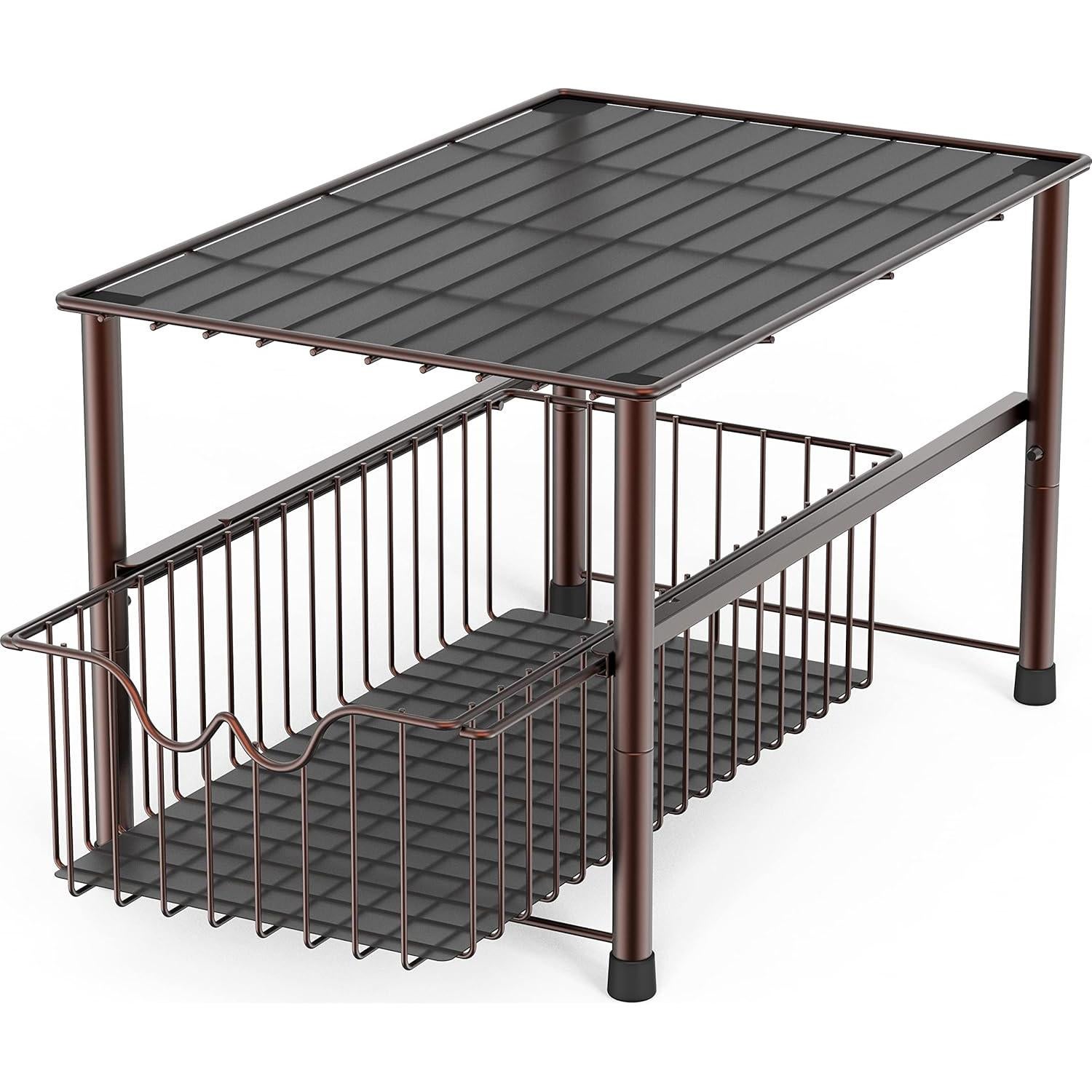 Organizador Apilable Deco Brothers para Fregadero con Canasta Deslizante