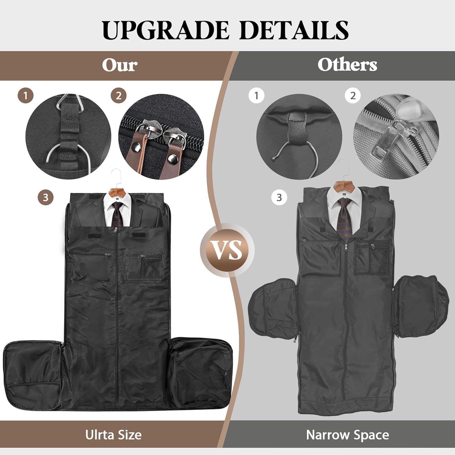 Bolsa de Ropa Duffle 2 en 1 XL Negra - Garment001