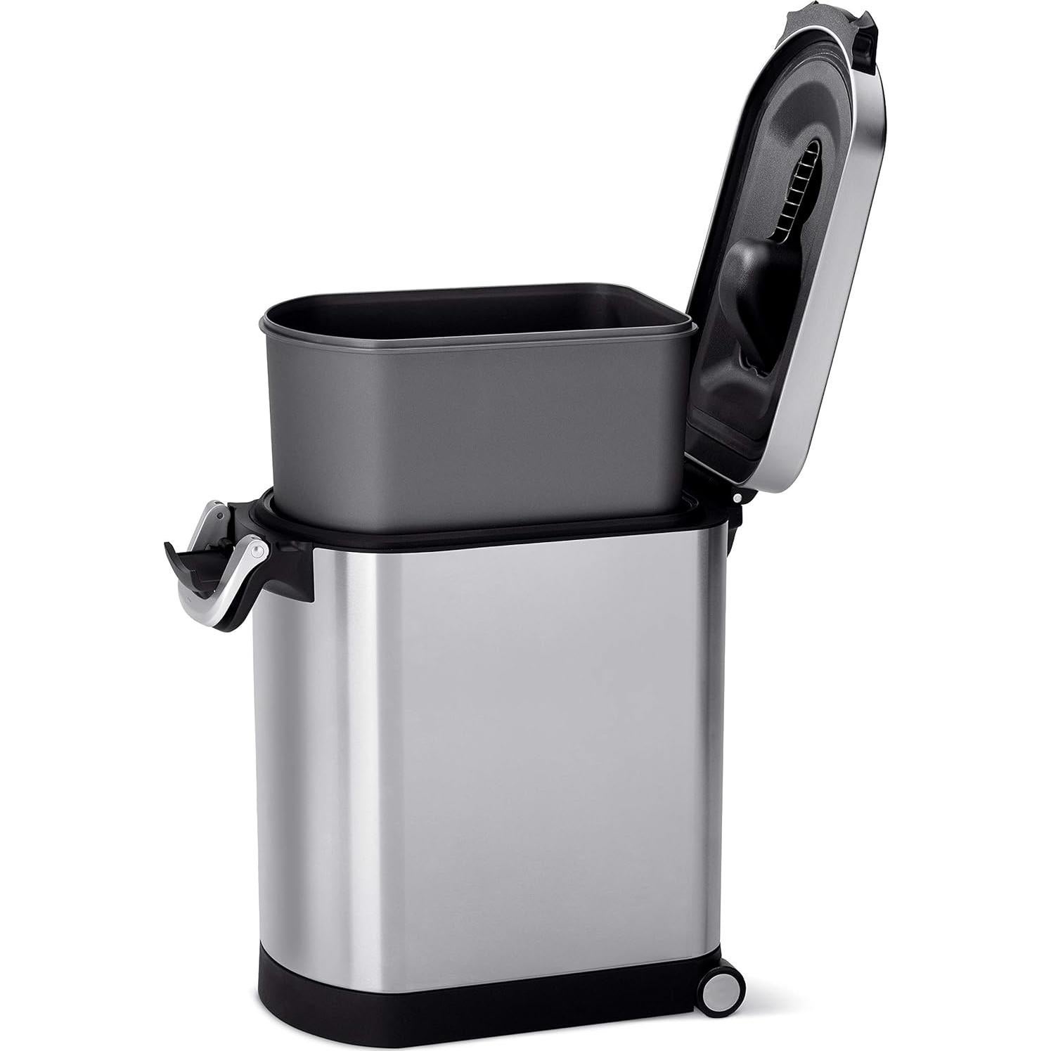 Contenedor de Almacenamiento de Comida para Mascotas simplehuman 25L Acero Inoxidable