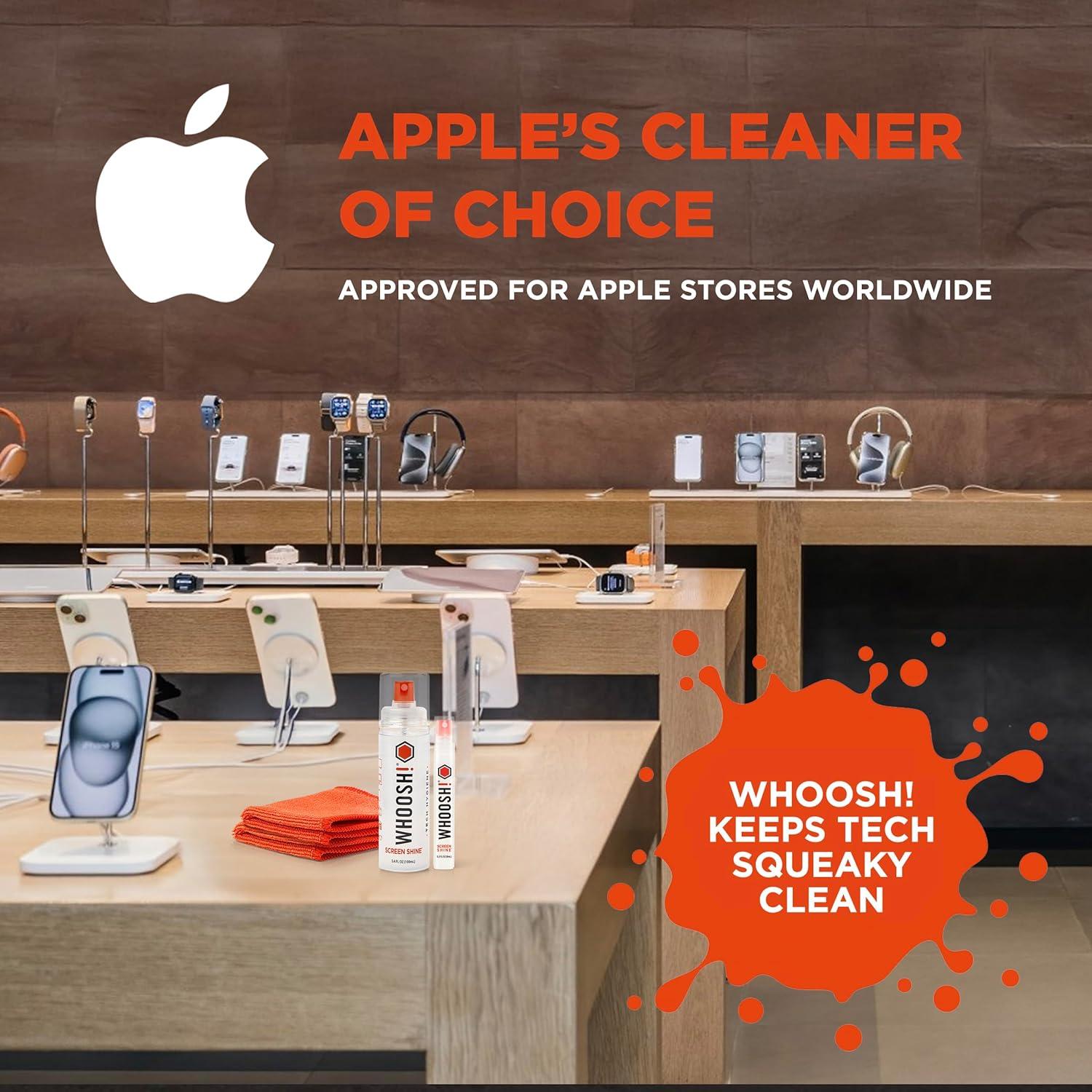 Limpiador de Pantalla WHOOSH! Duo - 100 ml + 9 ml con Paños