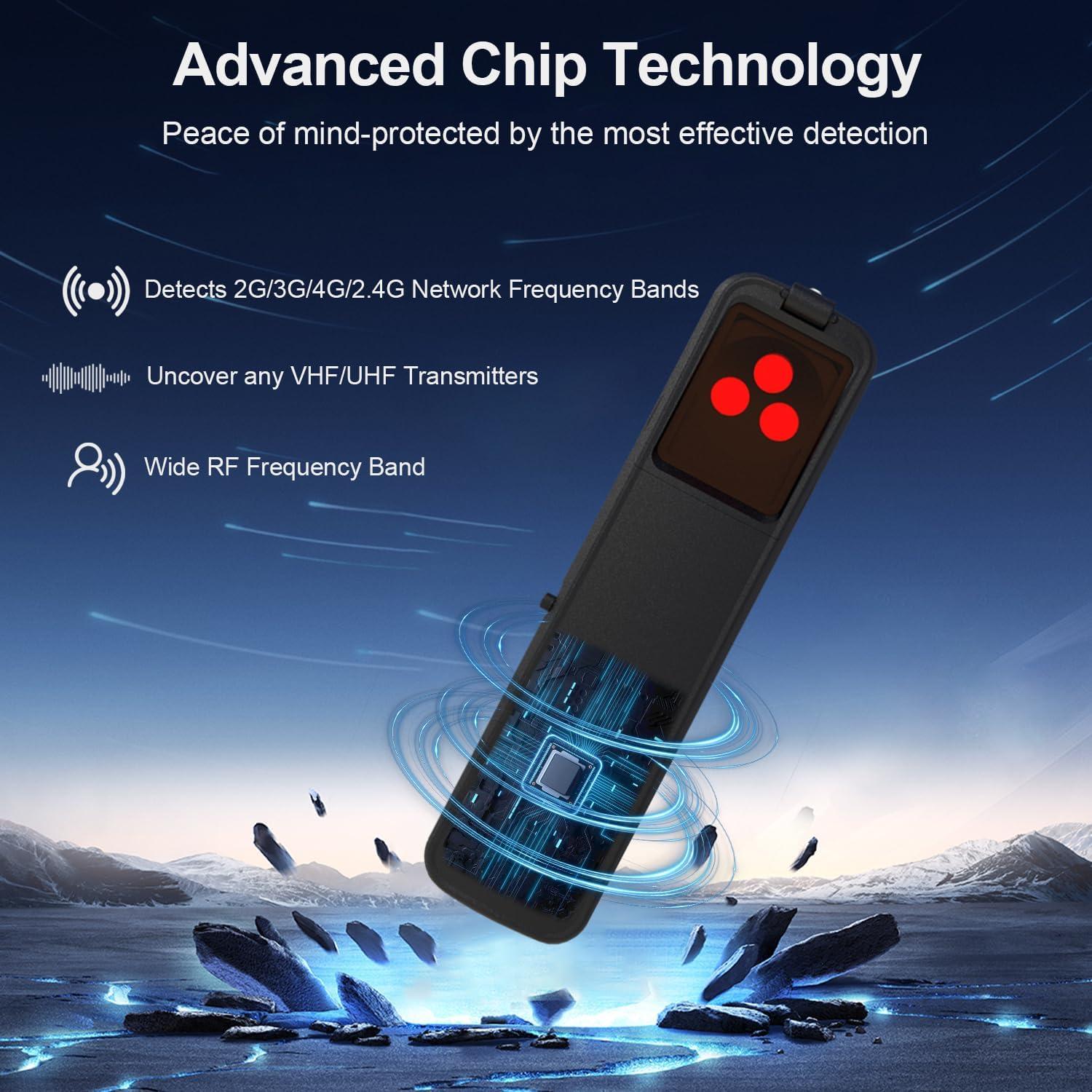 Detector de Cámaras Ocultas ZHENHAN S600 - Portátil, 10m, 30h