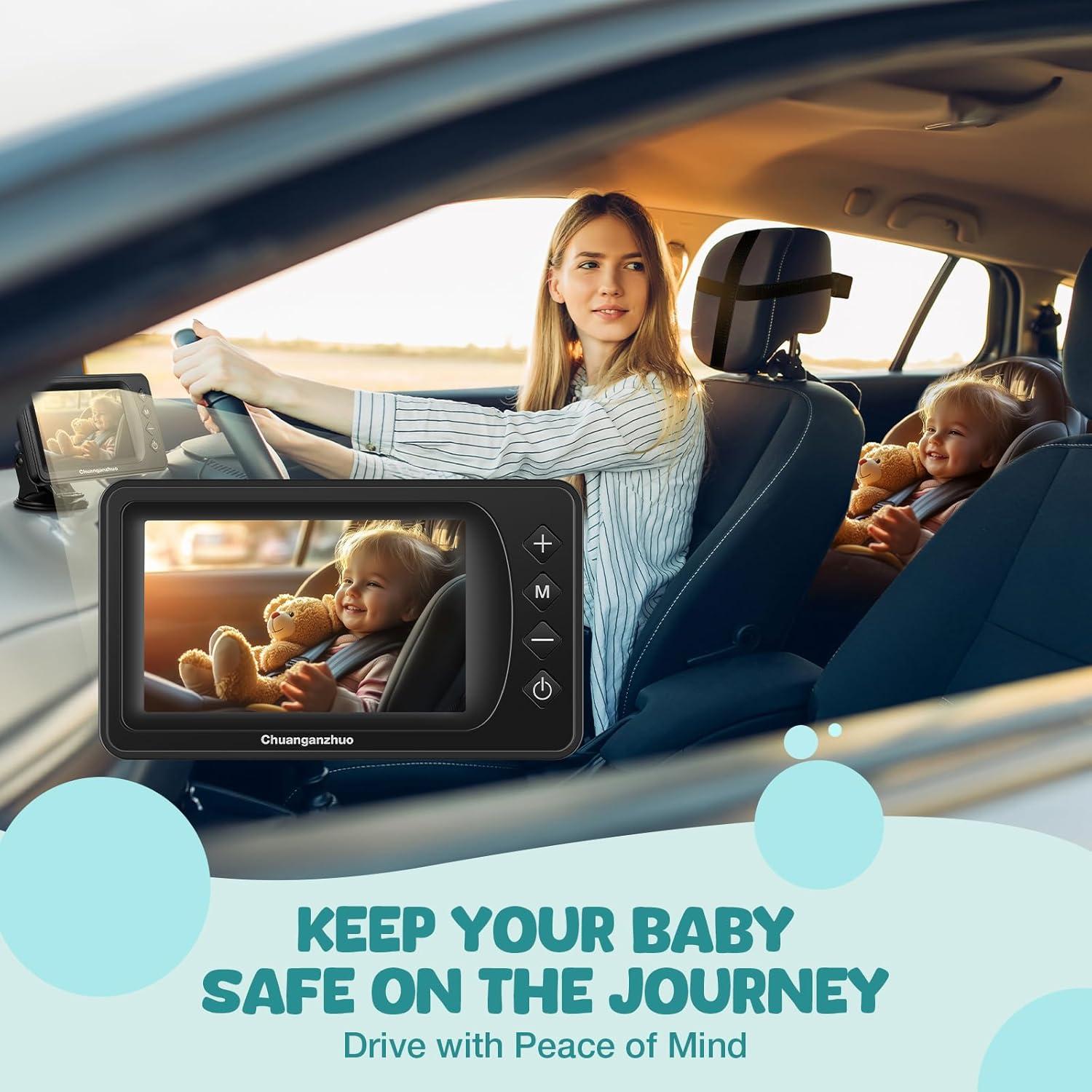 Cámara de Auto para Bebés Chuanganzhuo S100U 5" AHD 1080P