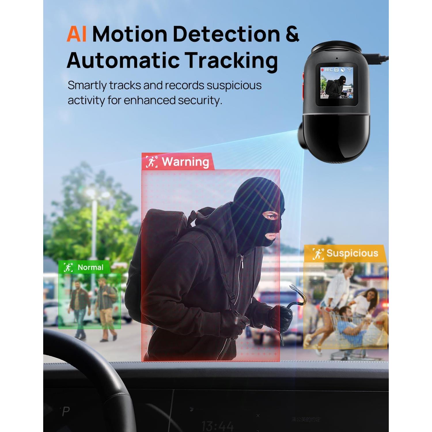 Cámara de tablero 70mai X800 4K delantera y trasera con AI