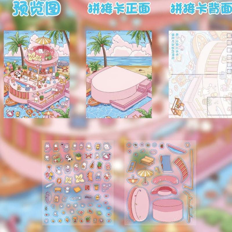 Kit de Stickers 3D DIY SSNLNBF - 6 Escenas Creativas para Decorar