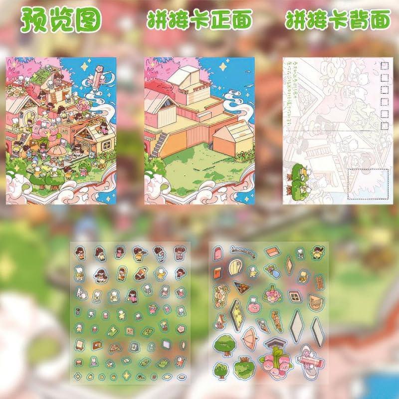 Kit de Stickers 3D DIY SSNLNBF - 6 Escenas Creativas para Decorar