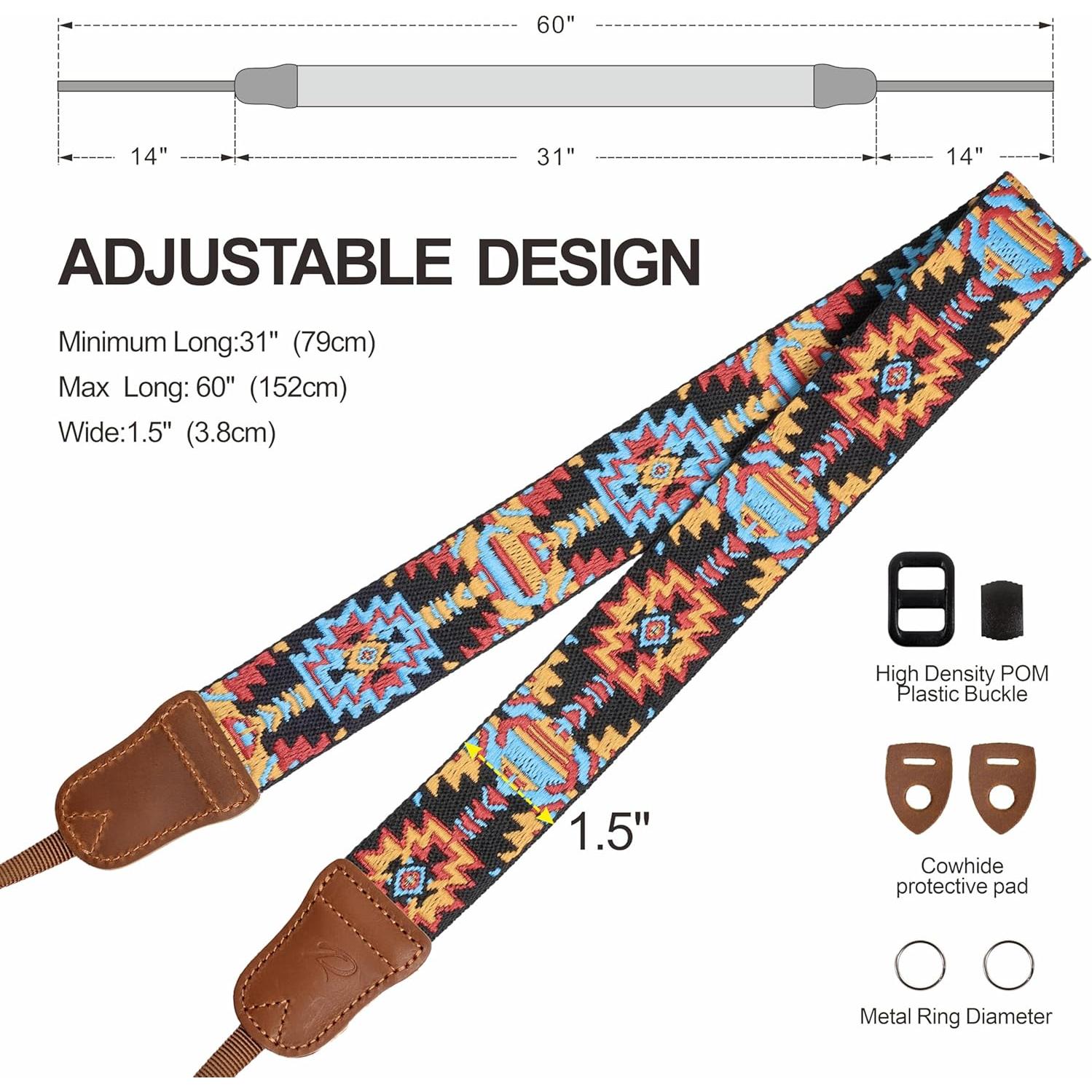 Correa para cámara Padwa Lifestyle 1.5" Cuero Crazy Horse Ajustable