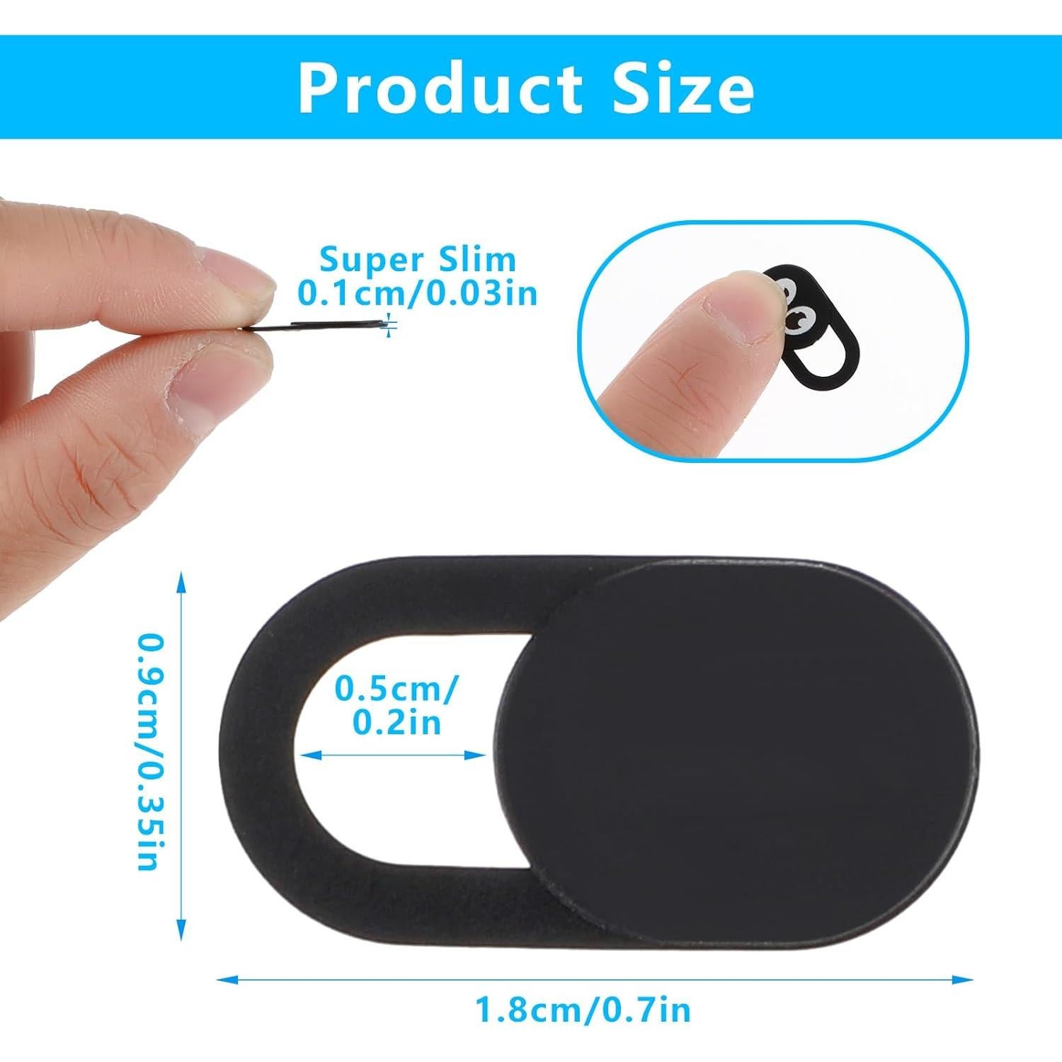 Cubierta de Webcam Deslizante AOZUO 8PCS Protección Privacidad