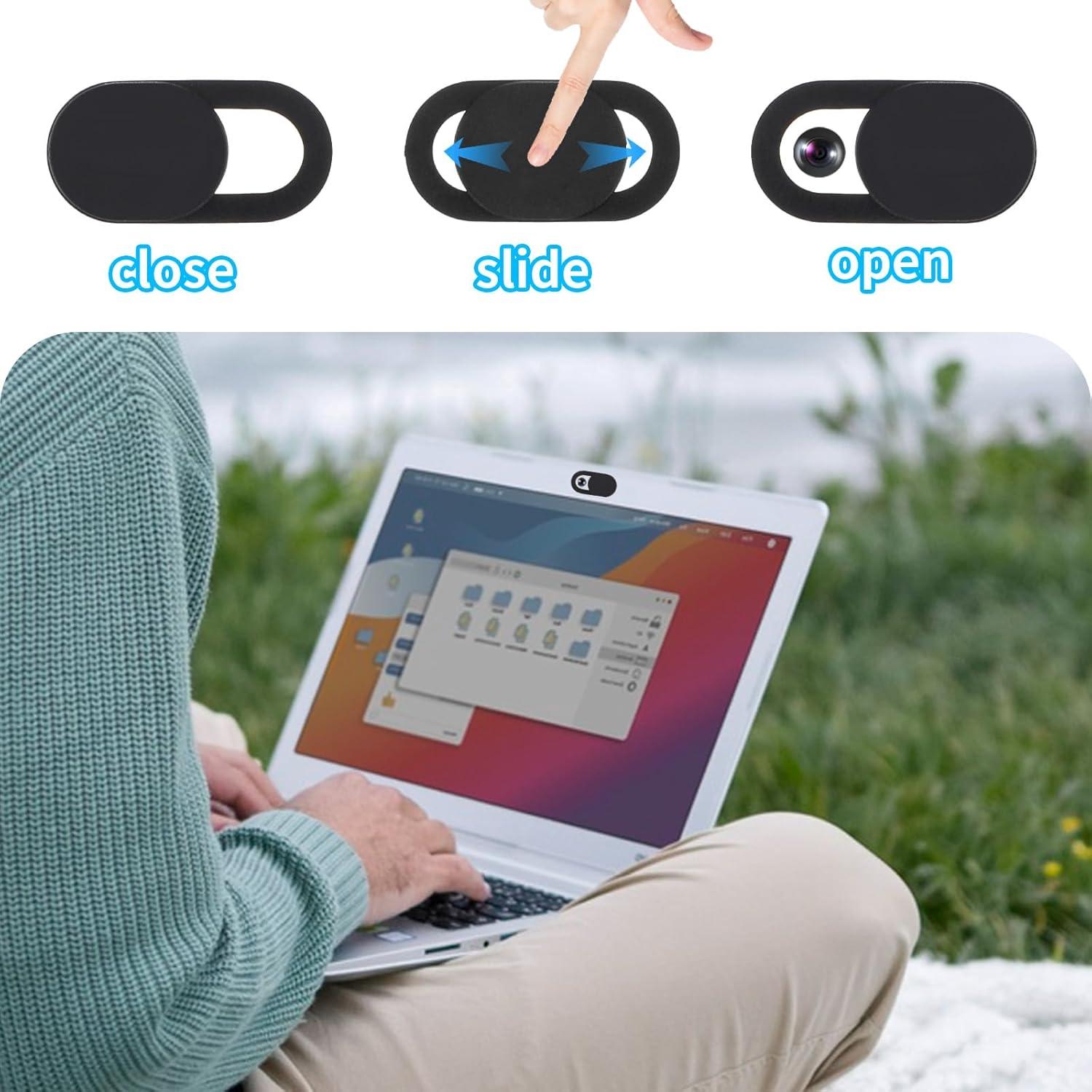 Cubierta de Webcam Deslizante AOZUO 8PCS Protección Privacidad