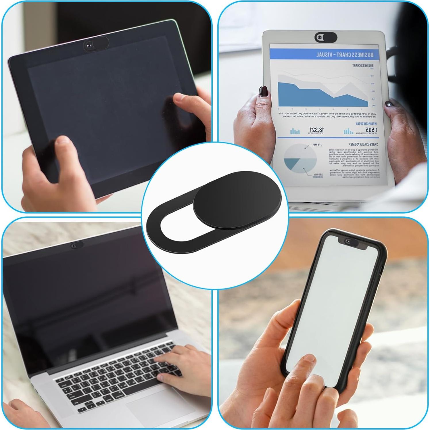 Cubierta de Webcam Deslizante AOZUO 8PCS Protección Privacidad