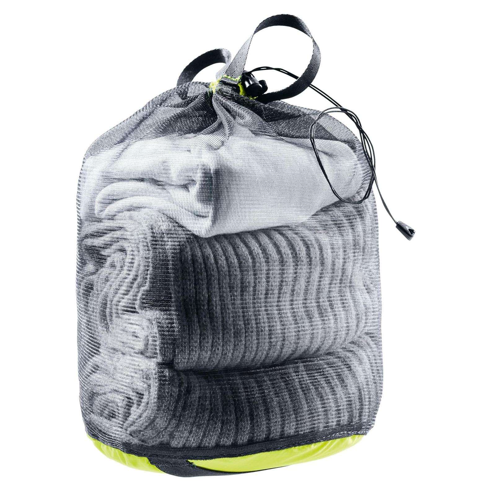 Bolsa de Malla Deuter 3L Unisex Cítrico-Negro para Viaje