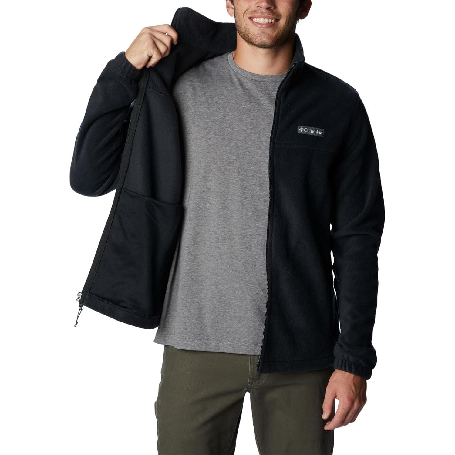 Chaqueta de Forro Polar Columbia Steens Mountain Hombre Negro