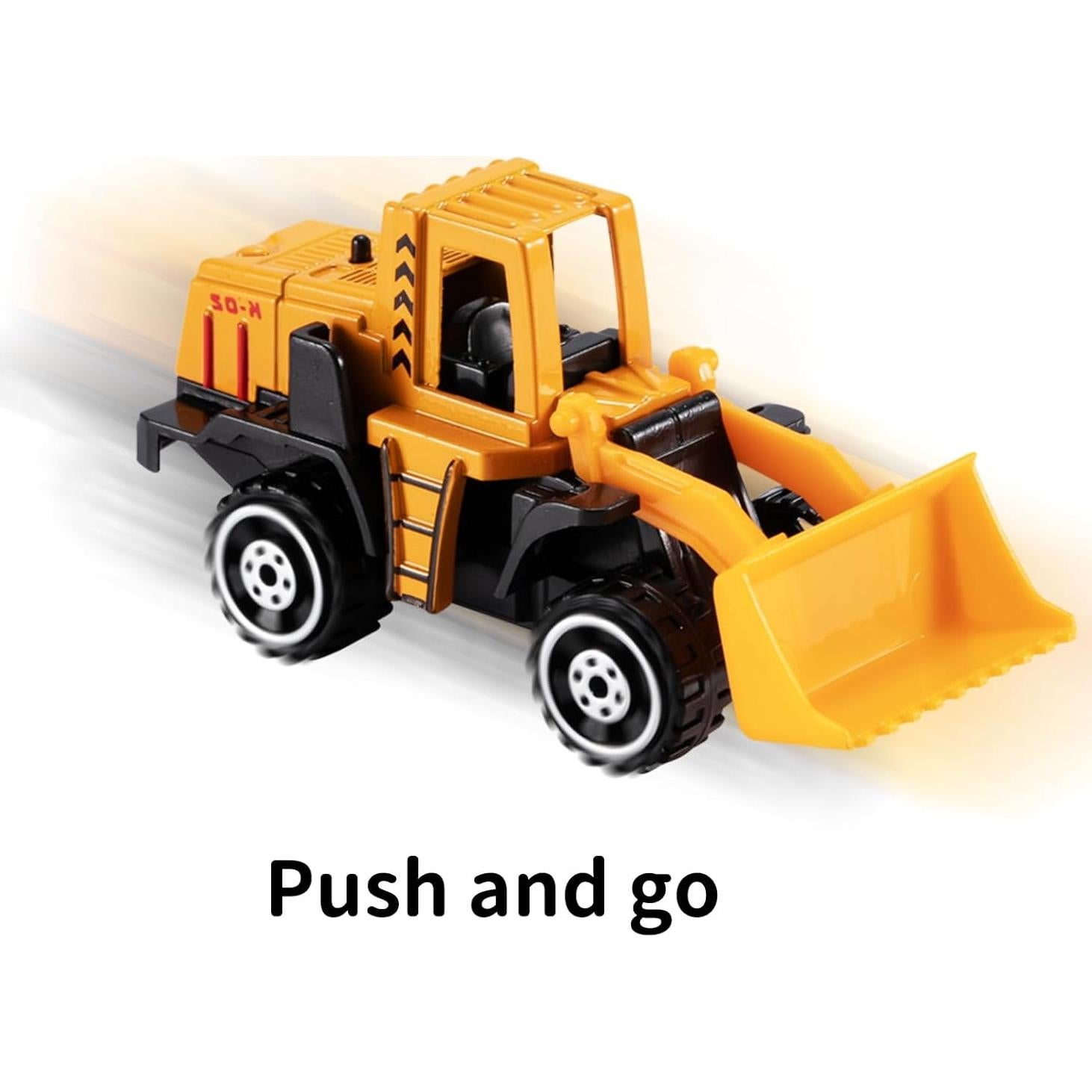 Juego de Vehículos de Construcción TEMI con Alfombrilla 81x68cm