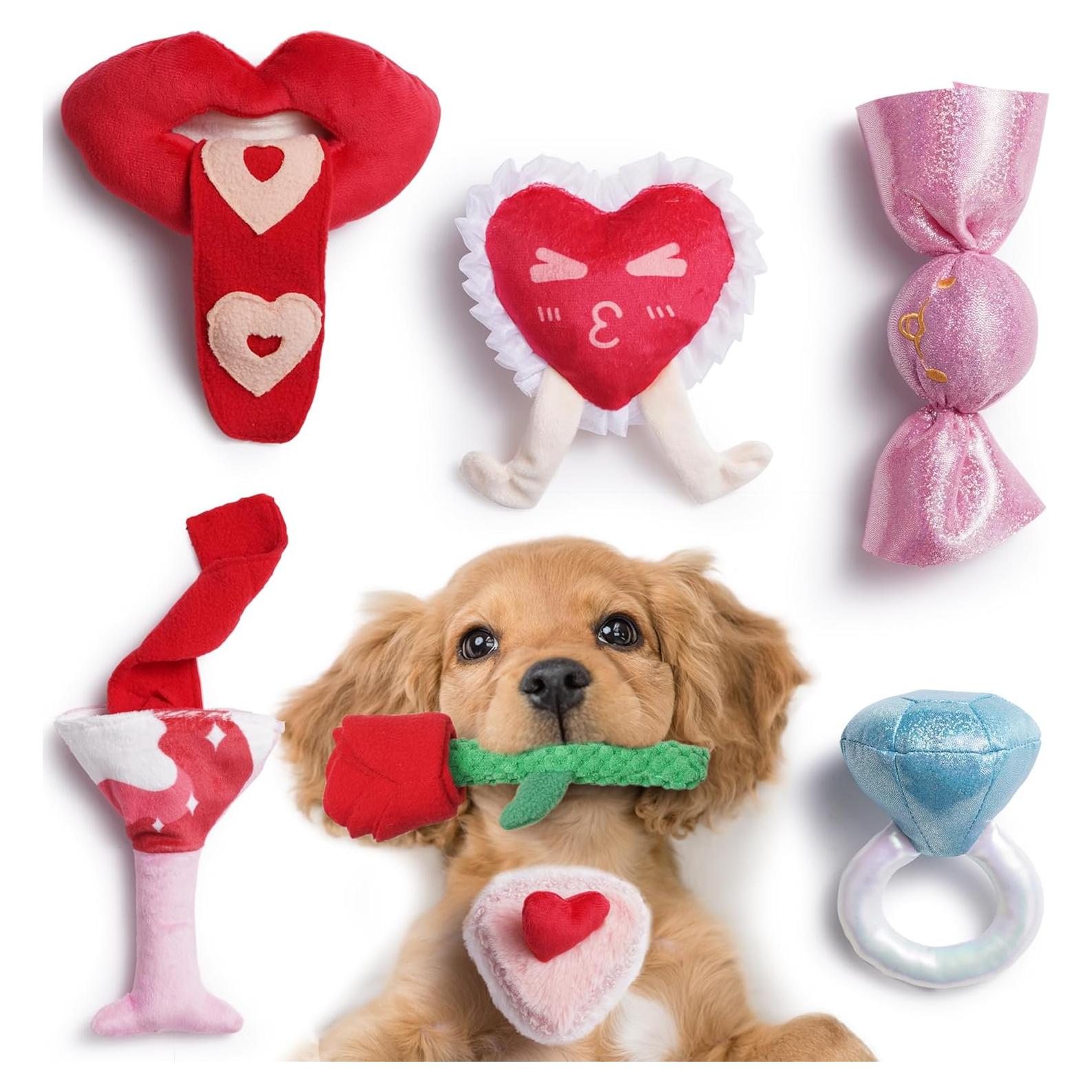 Juguetes para Perros Nocciola 7 Piezas San Valentín
