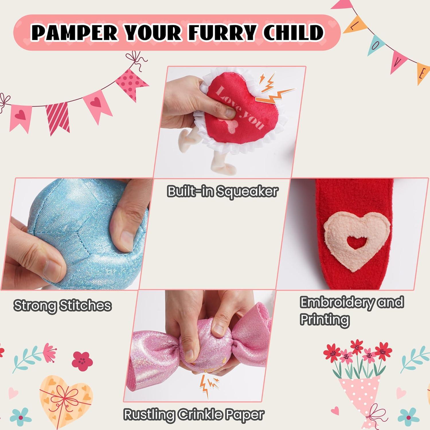 Juguetes para Perros Nocciola 7 Piezas San Valentín