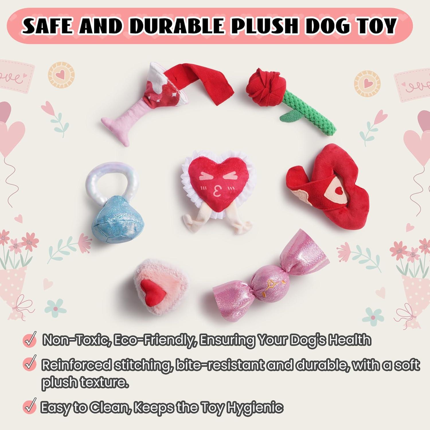 Juguetes para Perros Nocciola 7 Piezas San Valentín