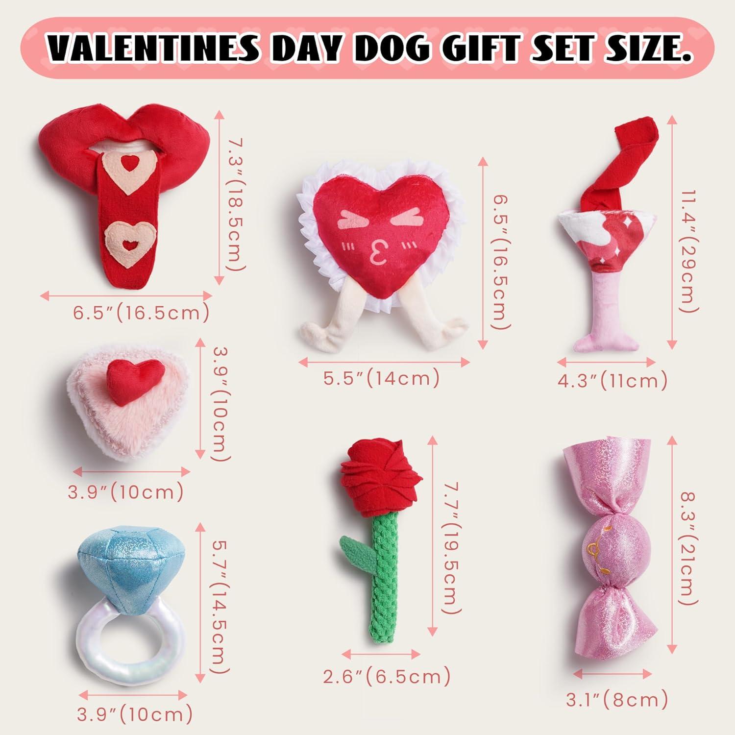 Juguetes para Perros Nocciola 7 Piezas San Valentín