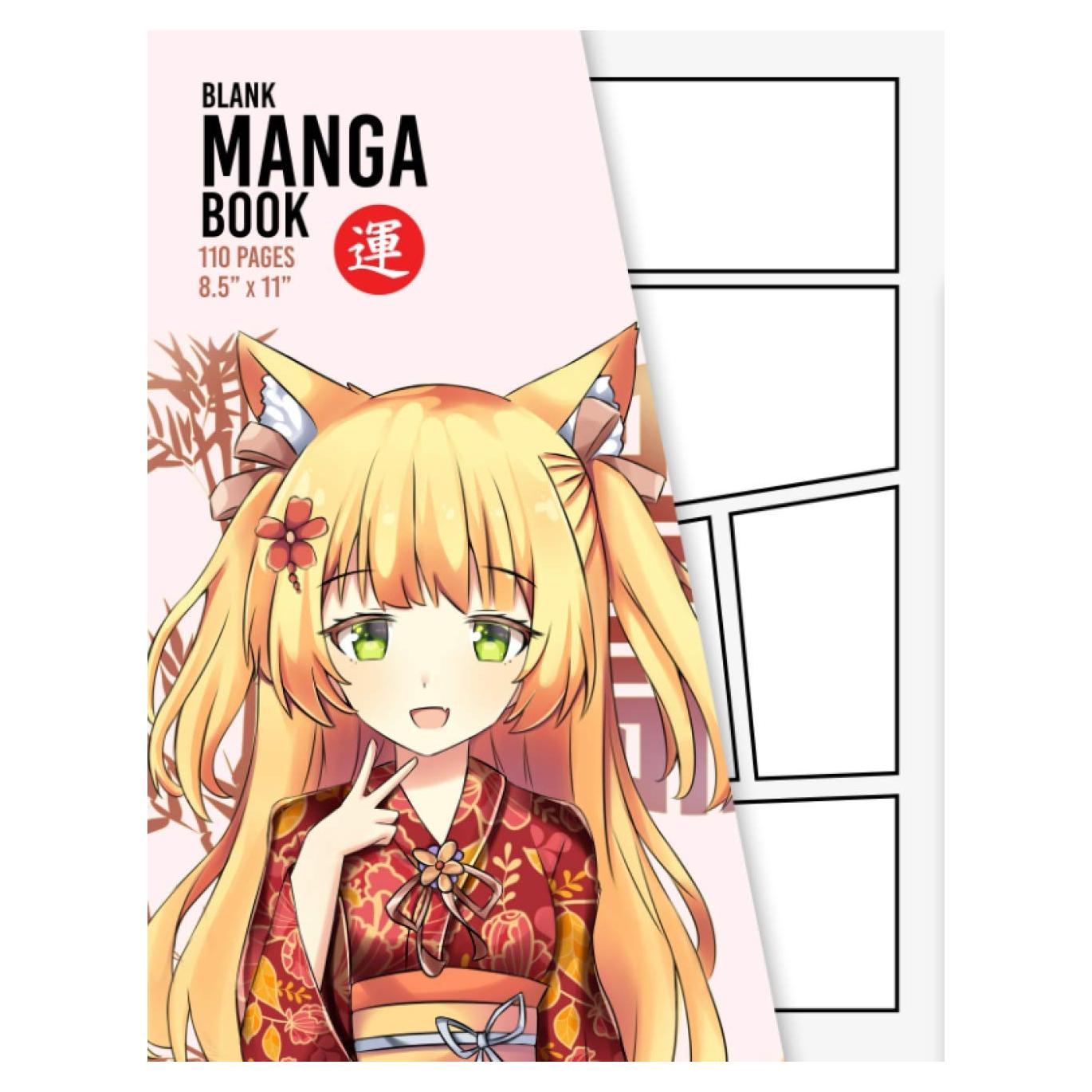 Blank Manga Book: Create Your Own Manga & Anime Sketchbook - 110 Pages - Over Different 20 Templates - 8.5" x 11" (Blank Comic Book)