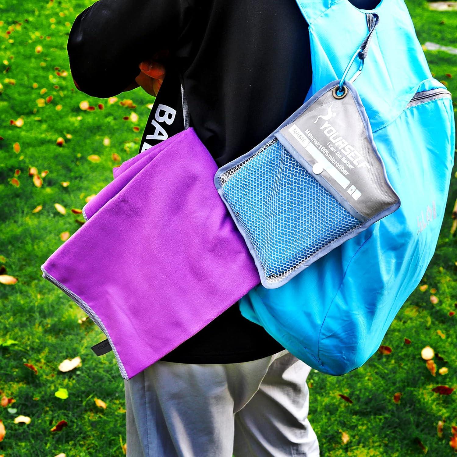 Toalla de Microfibra SYOURSELF 2 Pcs Secado Rápido 81x41cm