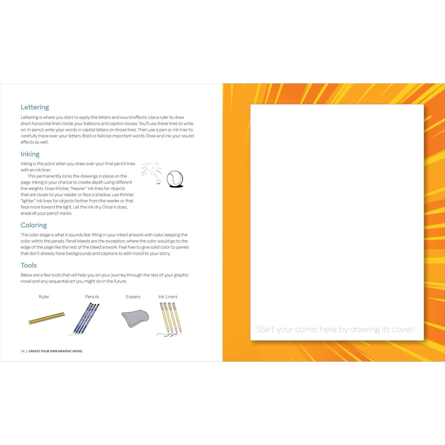 Create Your Own Graphic Novel: A Guide for Kids: Write and Draw Your Own Book