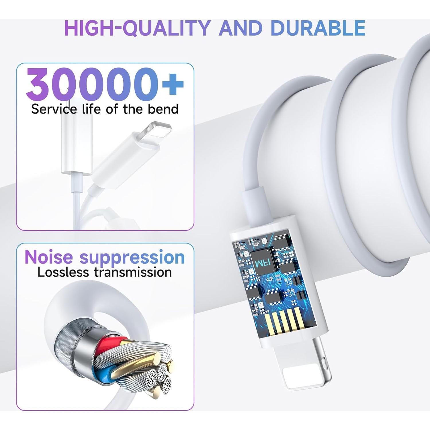 Auriculares Lightning ZENIPER HiFi con micrófono y control