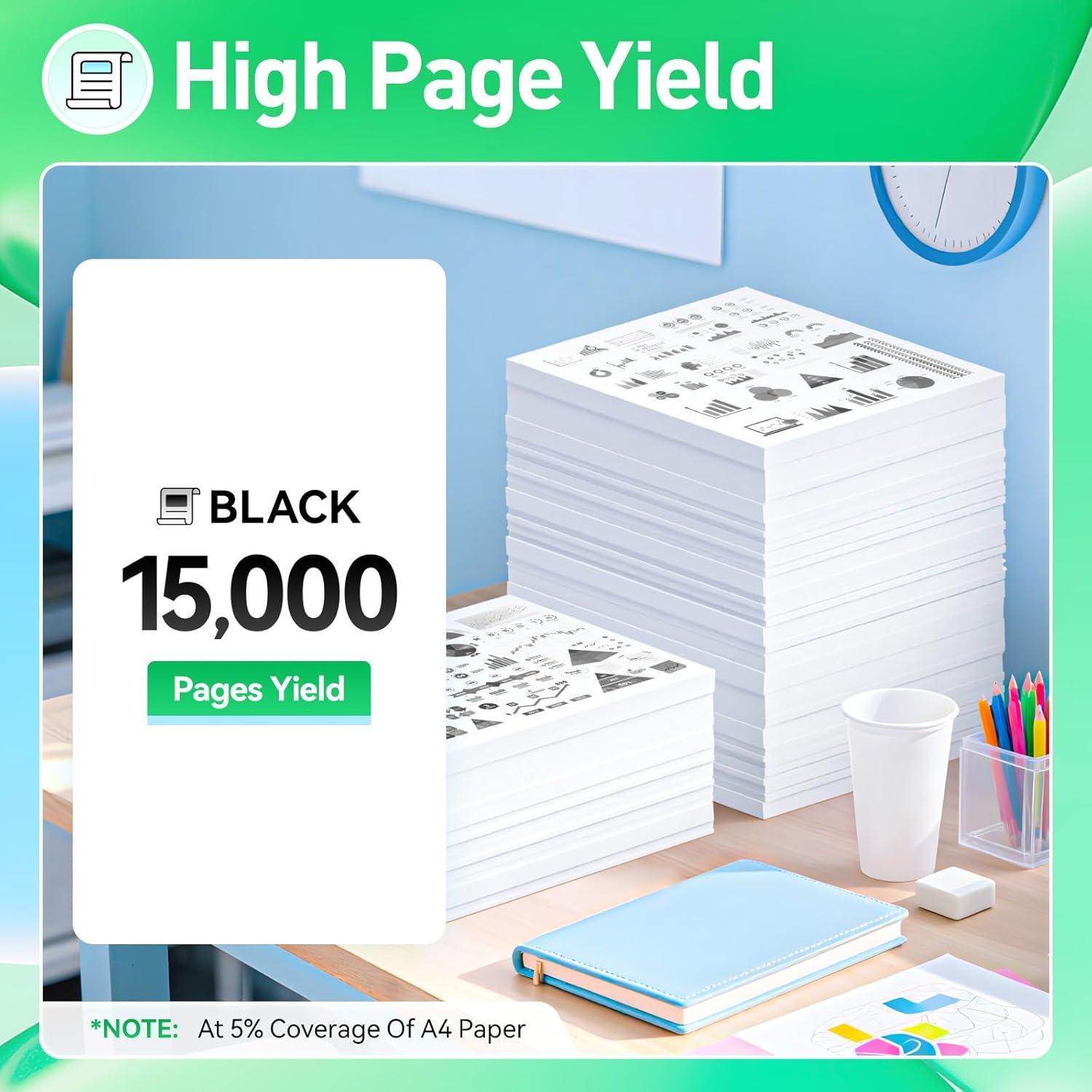 Cartucho de Tóner Negro JCTONER 58D1H00 para Lexmark MS725