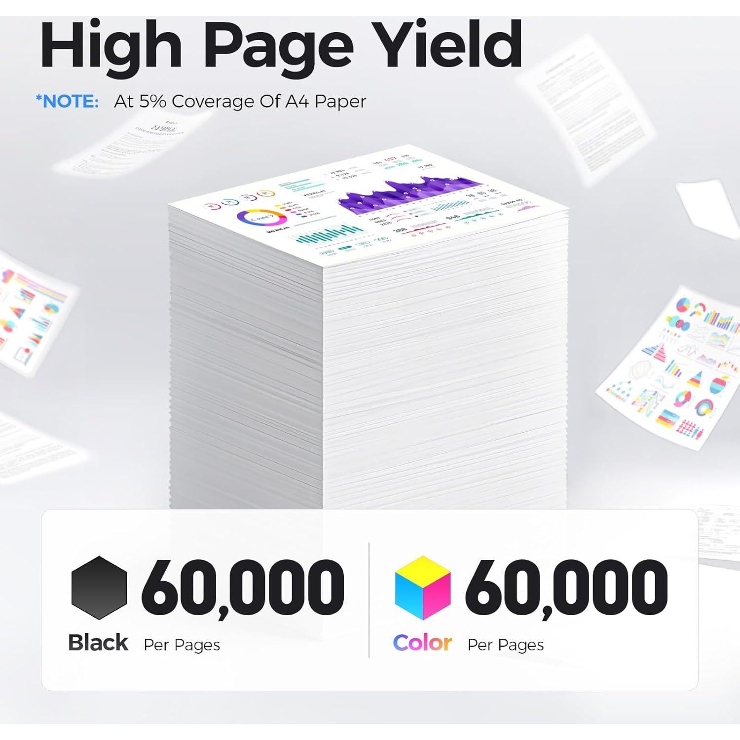 Kit de Tambor de Imagen JCTONER 4-Pack para Xerox C400 C405