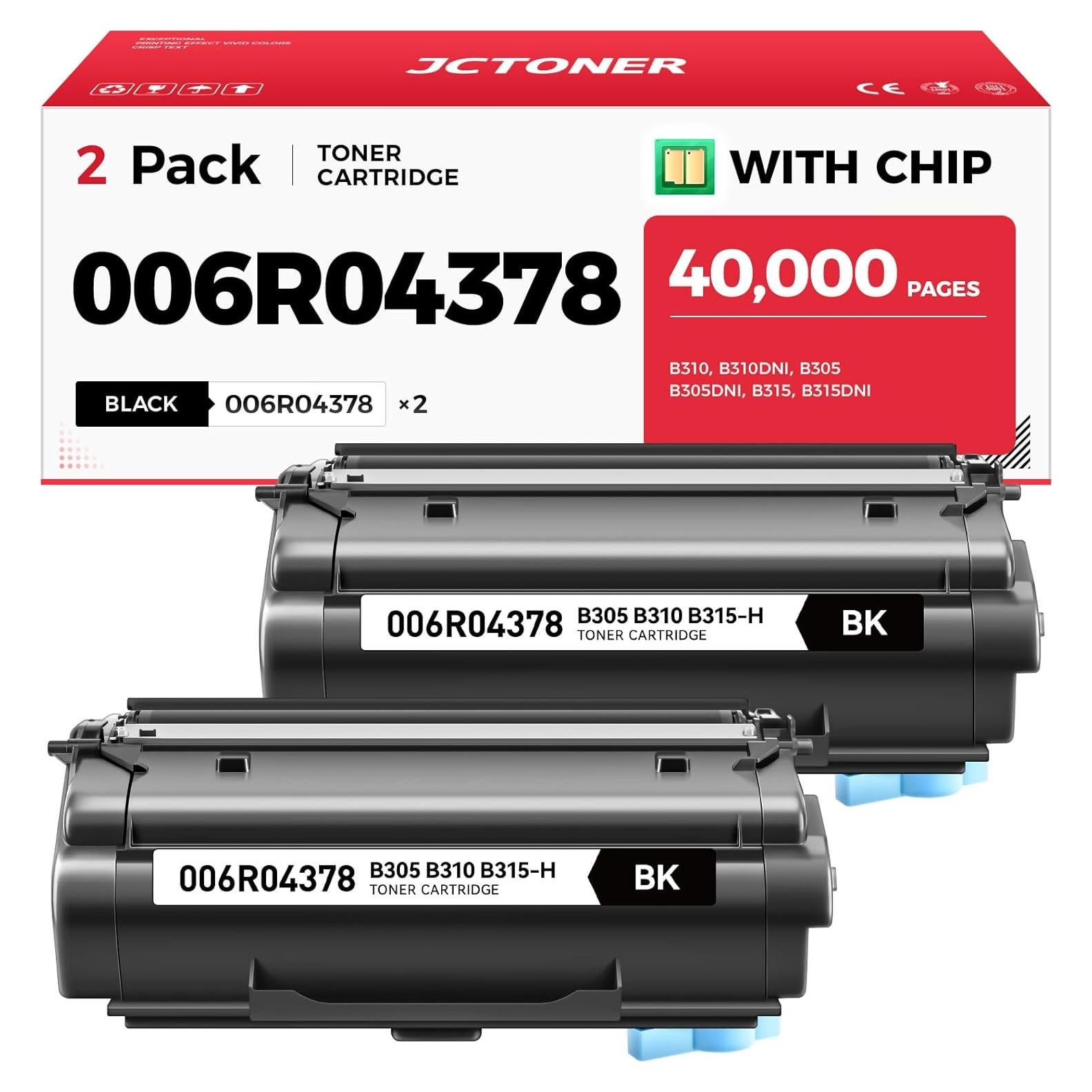 Cartucho de Tóner JCTONER B310 B315 Negro 2-Pack 40000 Páginas