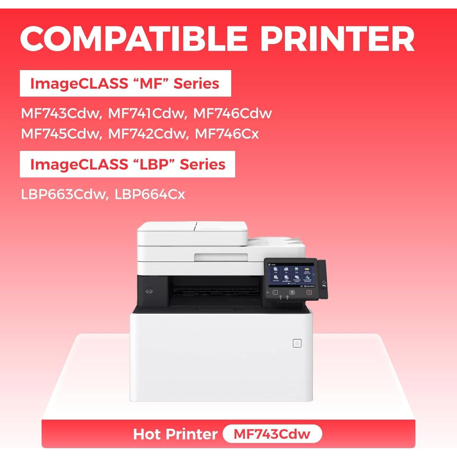 Juego de cartuchos de tóner JCTONER 055-4 compatible Canon